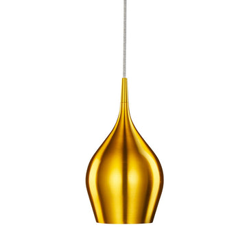 Vibrant Gold 1 Light Modern Aluminium Pendant
