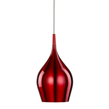 Vibrant Shiny Red Bell Ceiling Pendant
