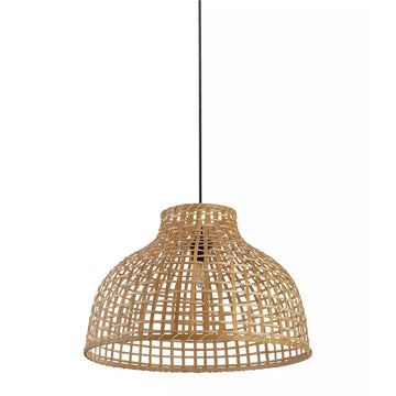 Bali Woven Bamboo Dome Shade Pendant Light