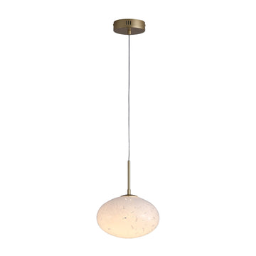 Confetti Glass Gold Sphere 9W LED 699lm 3000K Pendant Light