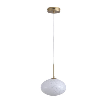 Confetti Glass Gold Sphere 9W LED 699lm 3000K Pendant Light