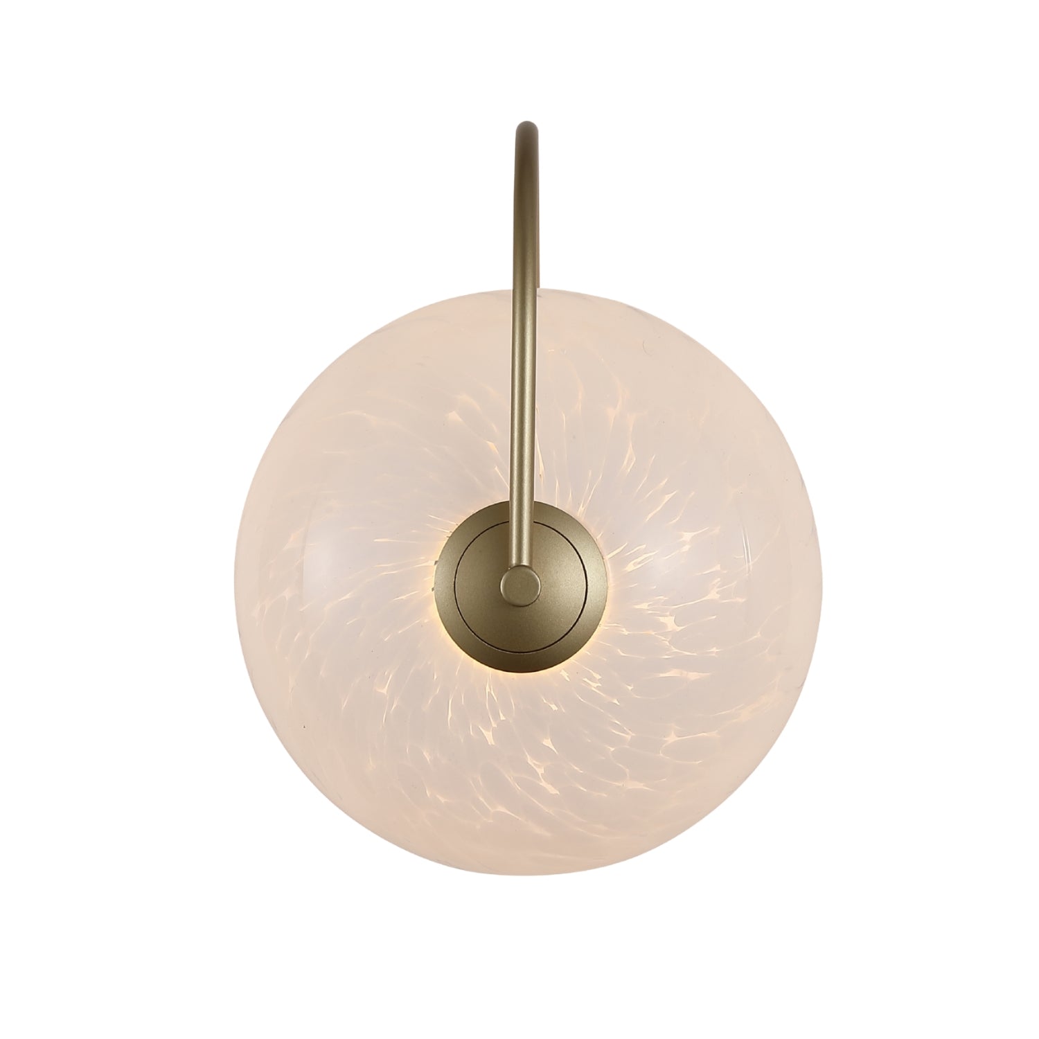 Confetti Metal Glass Gold Sphere 9W LED 699lm Wall Light