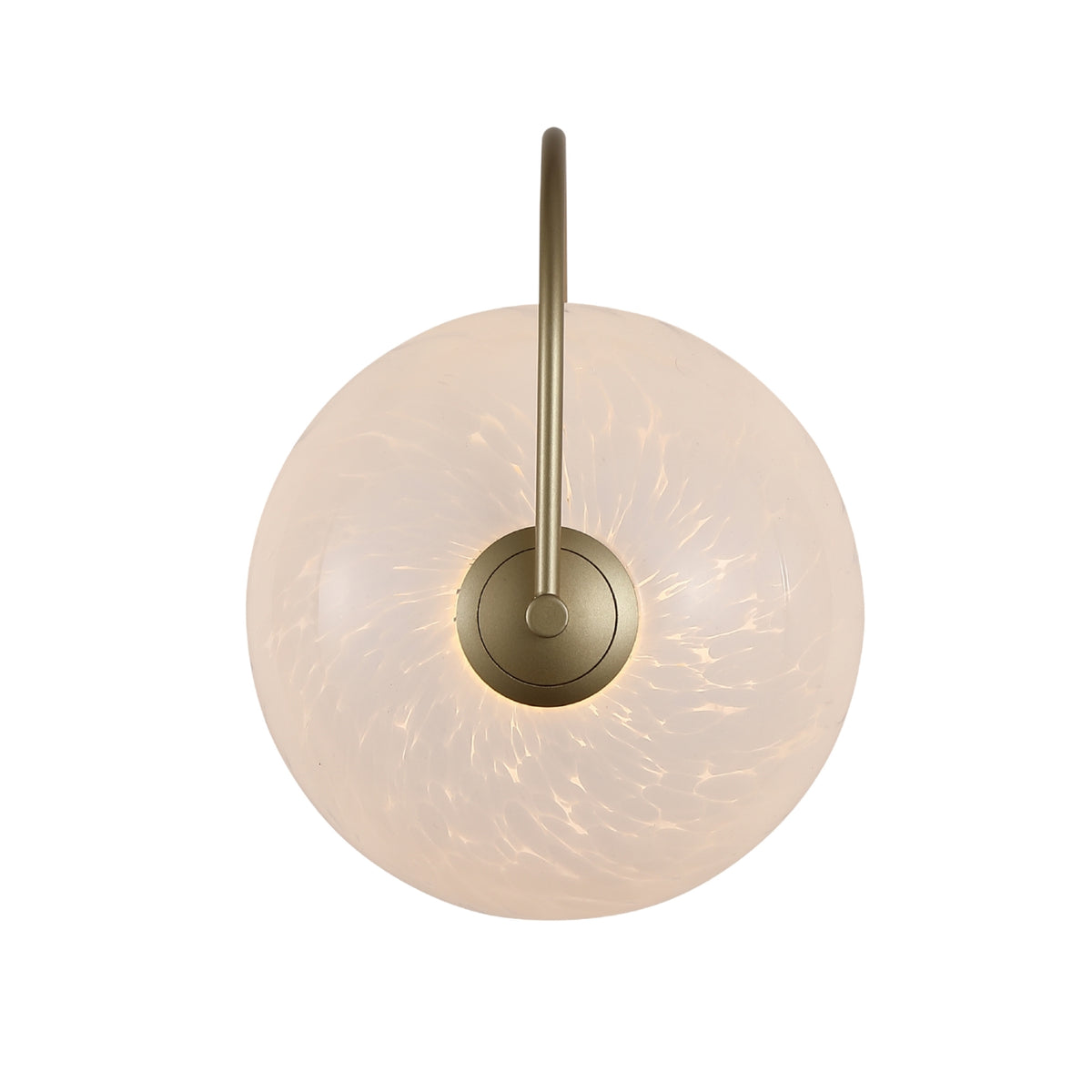 Confetti Metal Glass Gold Sphere 9W LED 699lm Wall Light