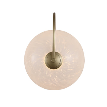 Confetti Metal Glass Gold Sphere 9W LED 699lm Wall Light