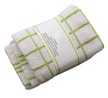 30pc Green Stripe Terry Tea Cotton Kitchen Towel