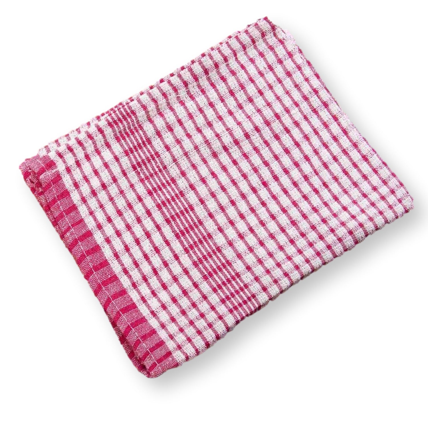 5pk Wonderdry Dish Glass Cloth Tea Towel - Red