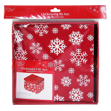 Christmas Gift Box Snowflake Design