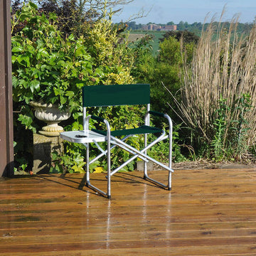 Outdoor Director's Picnic Chair with Side Table