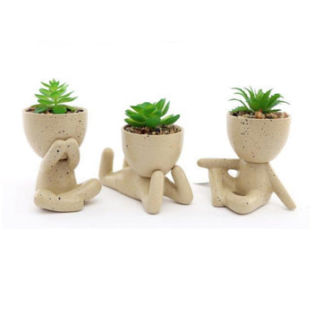 Succulent Faux Plant Ornament - Assorted