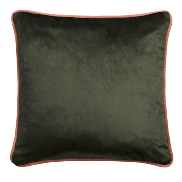 Laurence Llewelyn Bowen LLB Flamingo Velvet Piped Edge Filled Cushion 43x43cm - Orange