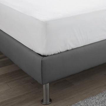 Waterproof Flannelette Mattress Protector, King, White