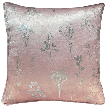 Fleur Cushion Cover Floral Double Sided Chair Blush Pink