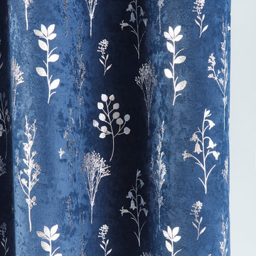 Fleur Cushion Cover Luxury Floral Double Sided Chair Navy