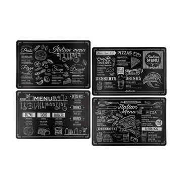 Set of 4 Tasty Food Theme 43.5cm Placemat