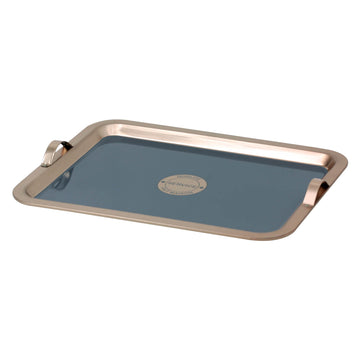 Urban Living Grey & Copper Large Metal Serving Tray