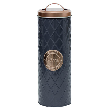 Urban Living Grey & Copper Lid Pasta Canister