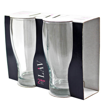 2pc LAV Belek 380ml Tall Curved High Ball Glasses