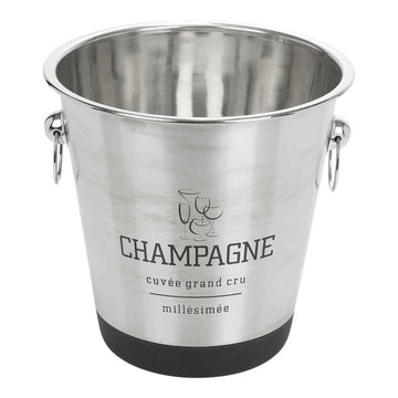 Silver Stainless Steel Champagne Ice Bucket