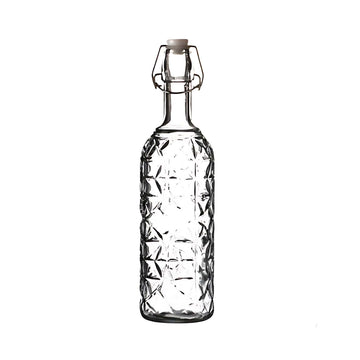 720ml Airtight with Clip Top Glass Water Bottle