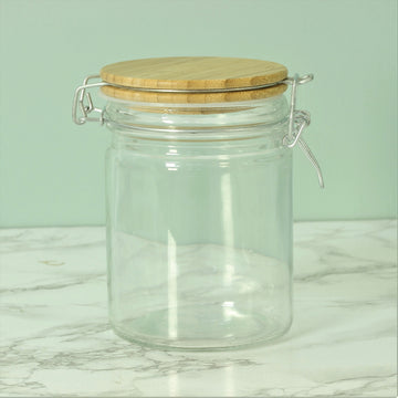 Set Of 3 700ml Airtight Glass Storage Jar