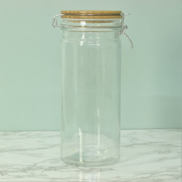 Set Of 2 1.3L Airtight Glass Storage Jar