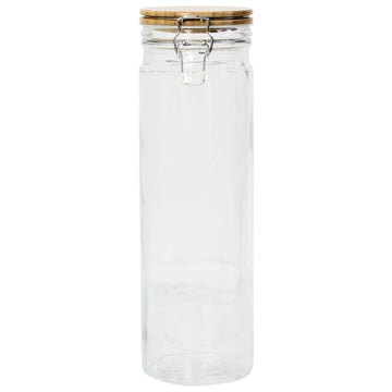 Set Of 2 1.9L Airtight Glass Storage Jar