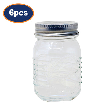 Set of 6 Small 70ml Glass Jar