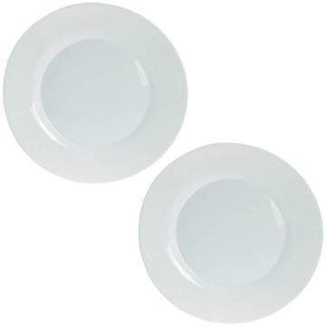 Set of 2 Bormioli Rocco 20cm Opal Glass Side Plate