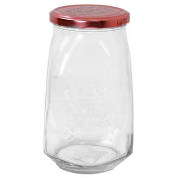 2Pcs 1L Glass Food Storage Jar