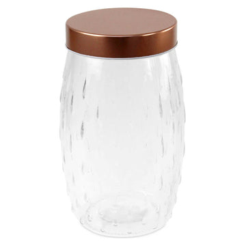 3pcs 2L Round Food Storage Jar With Airtight Plastic Lid