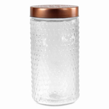 1.5L Storage Glass Container Embossed Style