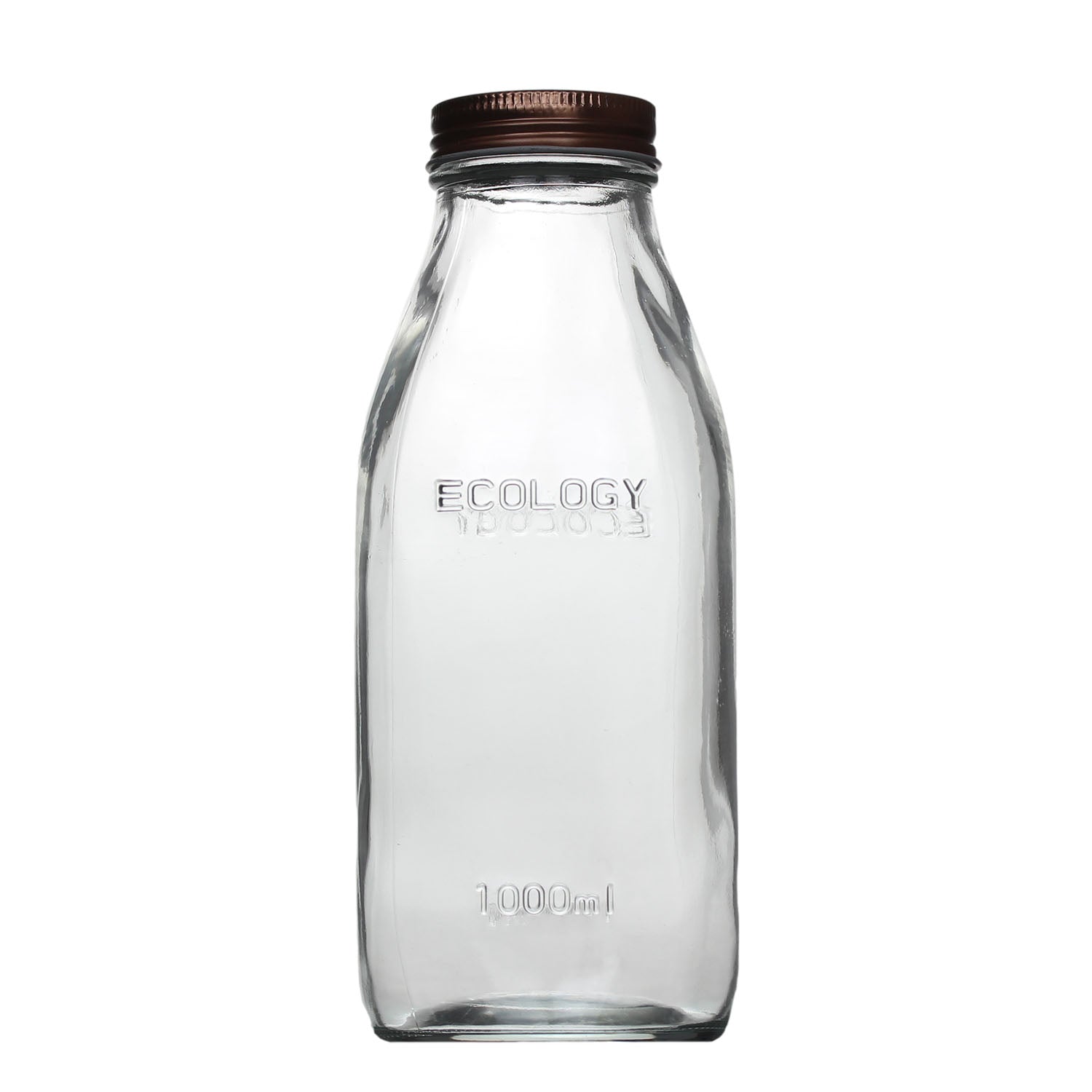 1L Clear Glass Milk Bottle