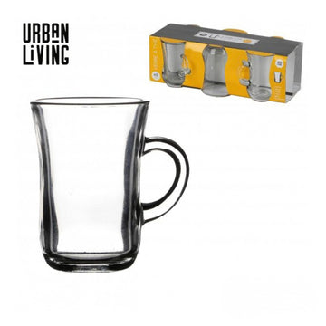 6Pcs 90ml Clear Tea Glasses with Handle