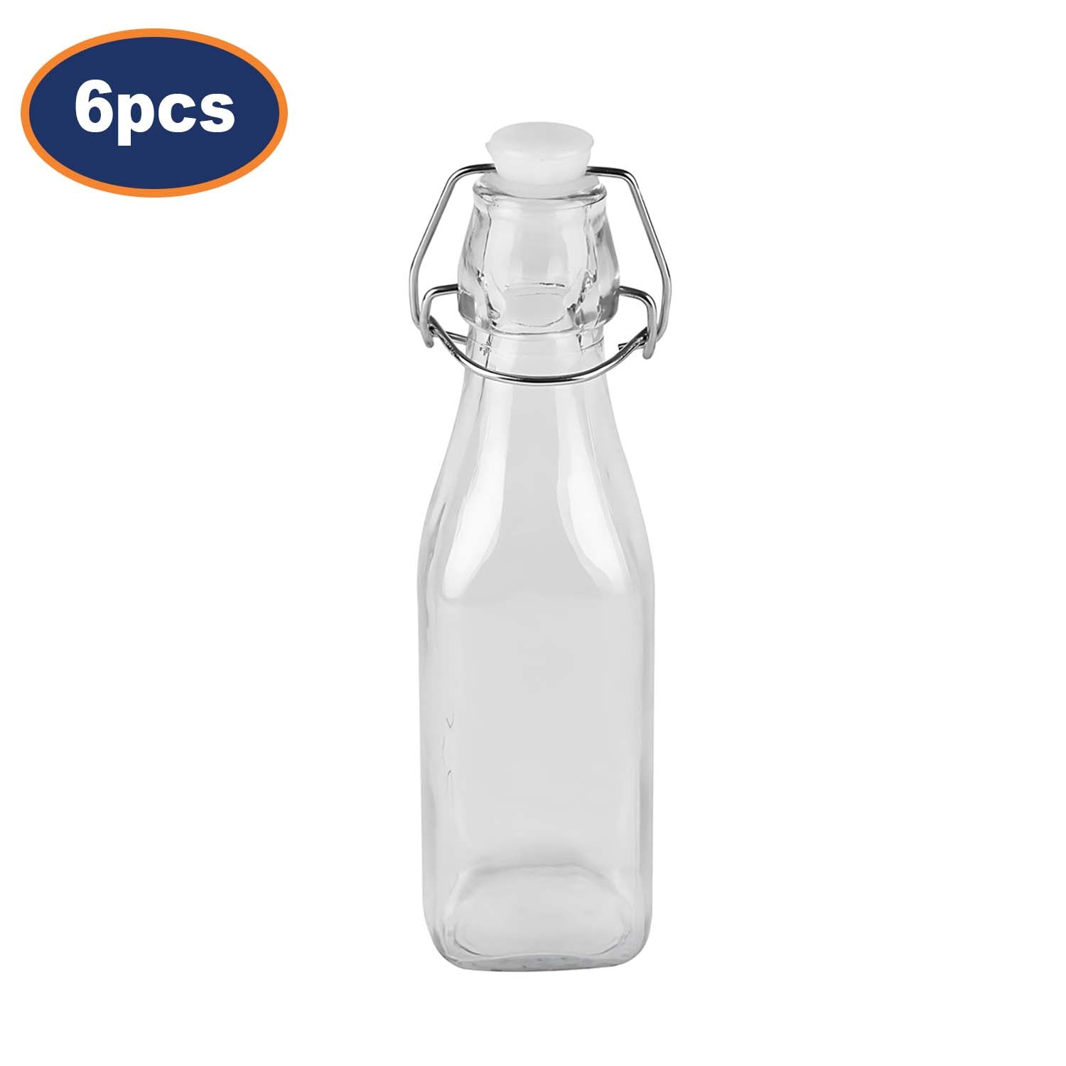 6pcs 250ml Glass Airtight Bottle