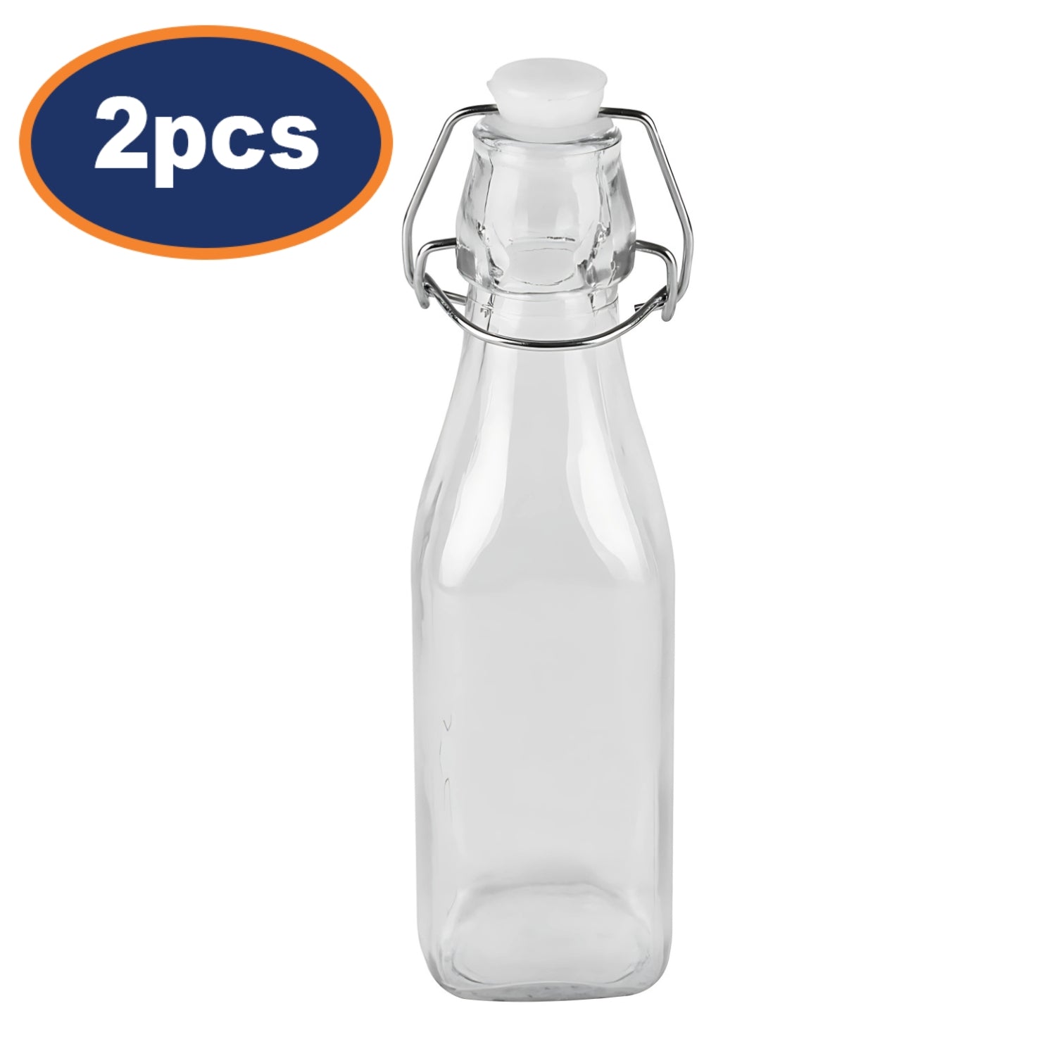 2pcs 250ml Glass Airtight Bottle