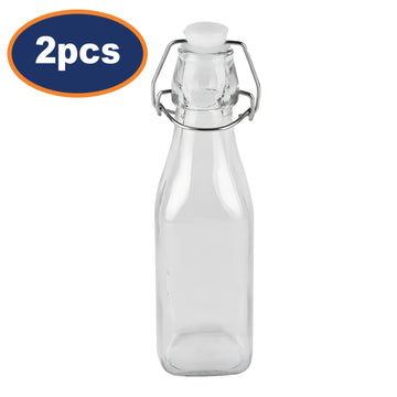 2pcs 250ml Glass Airtight Bottle