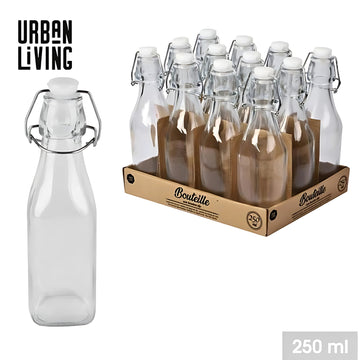 6pcs 250ml Glass Airtight Bottle