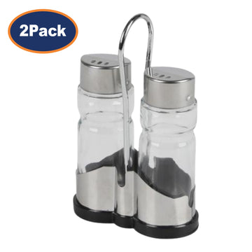 2-Sets of 30ml Glass Salt & Pepper Shakers Set