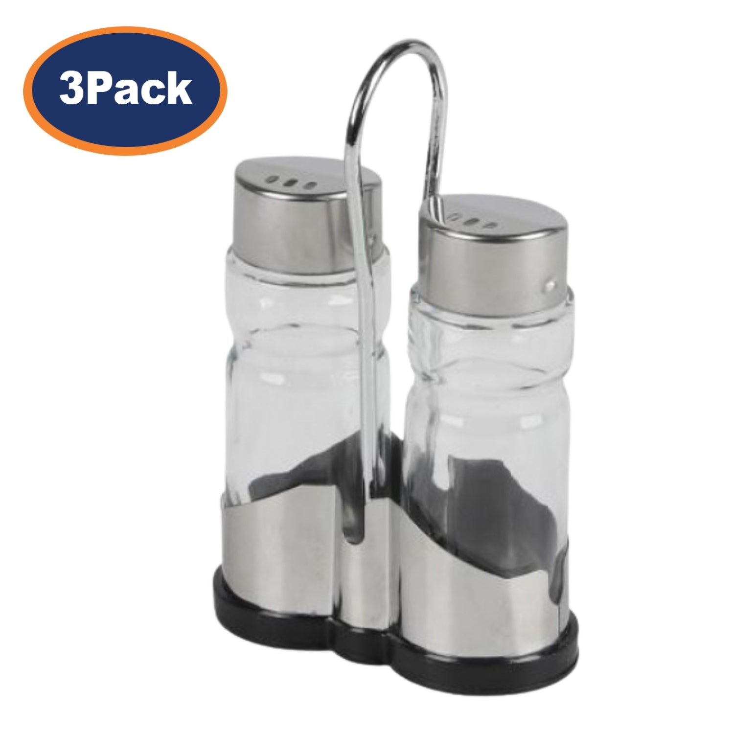3-Sets of 30ml Glass Salt & Pepper Shakers Set