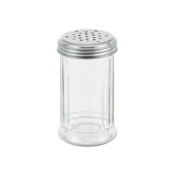 300ml Retro Glass Salt & Pepper Shaker with Stainless Steel Lid
