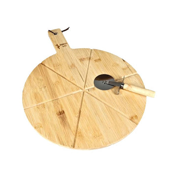 2pcs 37cm Pizza Paddle Peel with Slicer