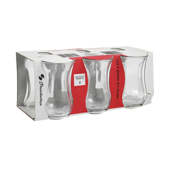 Pack of 6 Pasabahce 125ml Turkish Tea Glasses