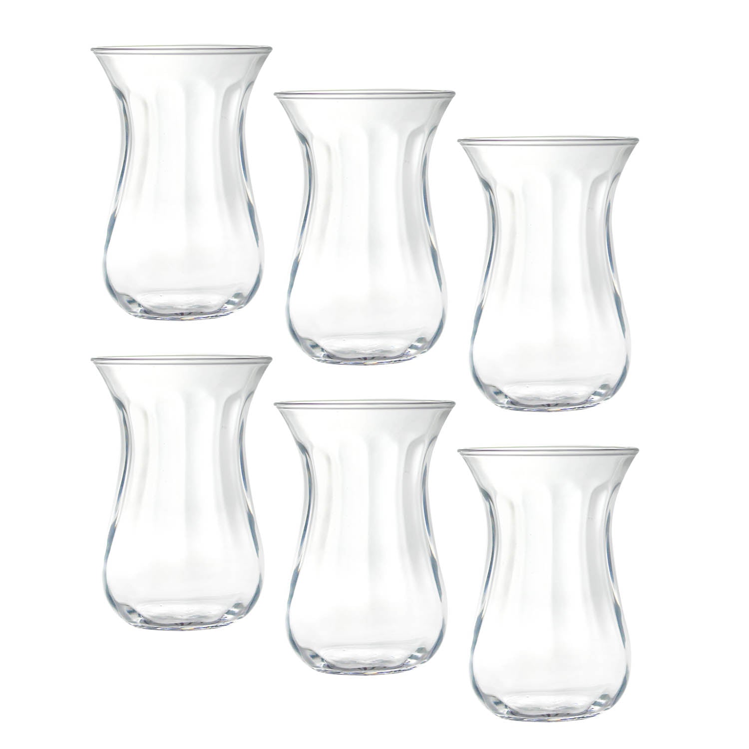 Pack of 6 Pasabahce 125ml Turkish Tea Glasses