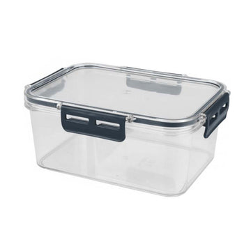 1700ml Clear Plastic Container with Blue Clip Lid Storage