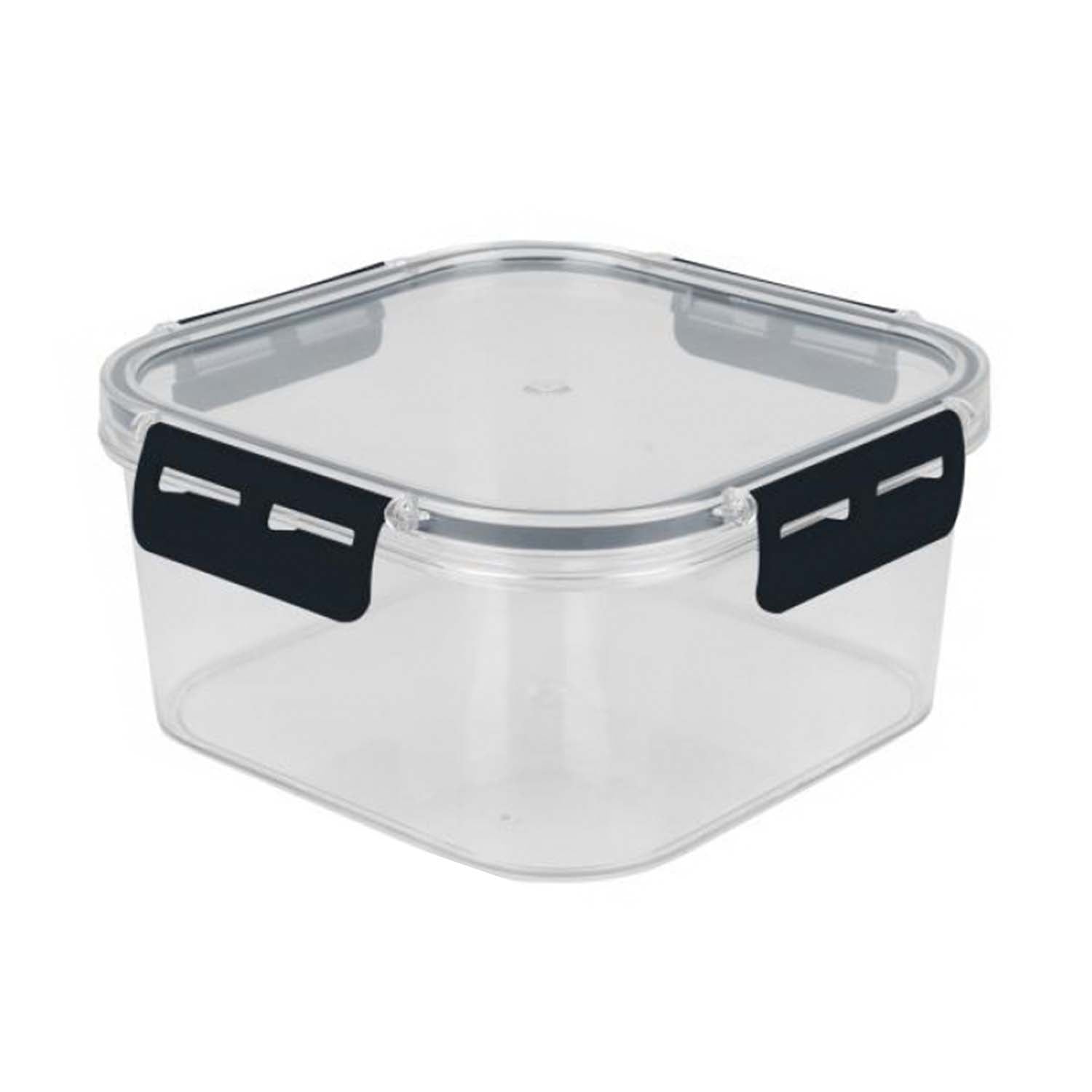 1800ml Clear Plastic Container with Blue Clip Lid Storage