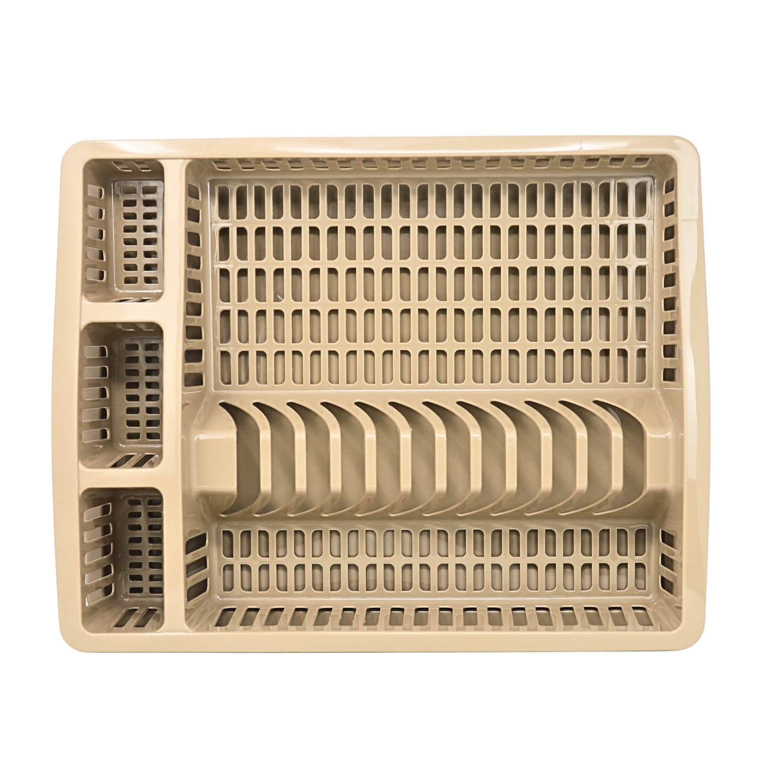 Dune Plastic  Dish Drying Rack With Drip Tray