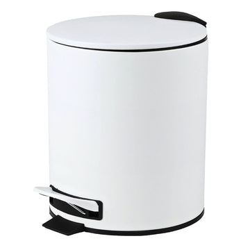 Metal Ivory White w/ Soft Close Lid 5L Pedal Bin