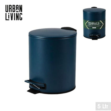Metal Dark Blue w/ Soft Close Lid 5L Pedal Bin