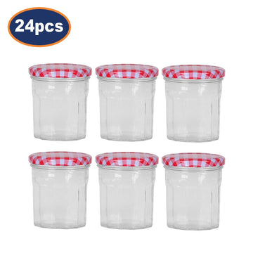 24Pcs 300ml Twist Top Preserve Jars