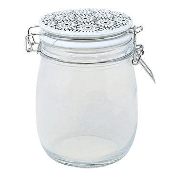 750ml Circle Design Glass Airtight Storage Jar